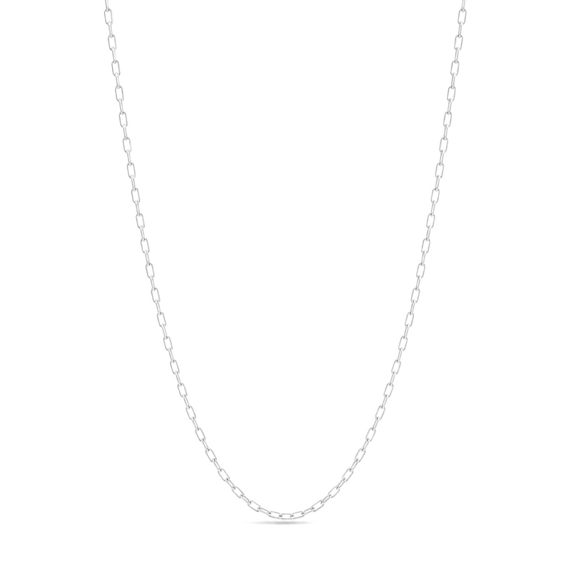 2.2mm anchor chain in 925 sterling silver, polished finish, made in Italy